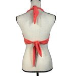 Soma  Large Draped Tie Halter Bikini Swim Top Padded Cups Shirred Sides V-Neck Photo 3