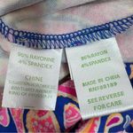 Lilly Pulitzer Lana Off The Shoulder Long Sleeve Shorts Romper Pink Blue XS Photo 11