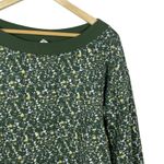 Anthropologie Daily Practice Oversized Boat Neck Cropped Sweatshirt Green Size S Photo 5