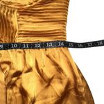 ASTR NWOT  The Label Pleated Bustier Sleeveless Midi Dress MEDIUM in Gold Photo 7