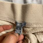 Aerie  Cream French Terry Cloth Zip-Pocket Sweat Shorts Women's Size Small Photo 3