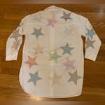 NWT rhinestone star oversized shirt white poplin size M Size M Photo 8
