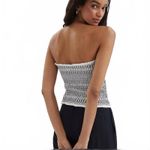 Anthropologie Smocked Tube Top Sweetheart Neck Boho Women's Size Small Photo 1