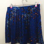 Lily White Pleated Colorful Leopard Print Skirt Photo 5