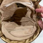 Vintage studio 54 ✨ gold bronze leather teardrop clamshell baguette purse Photo 9