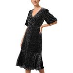 Shoshanna NWT Silk Blend Colette Black Velvet
Dot Dress Size 4 $460 Photo 3