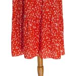 19 Cooper Womens Ditsy Floral Print Babydoll flutter Sleeve Dress Red Size S NWT Photo 4