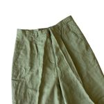 Anne Larson Linen Dress Pants Green Size 12 Photo 3