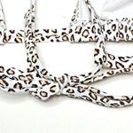 Xhilaration Junior's Ribbed Leopard Animal Print Bikini Swim Top L (8-10) New! Photo 3