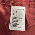 American Eagle  Medium Top Semi-Sheer Crochet Keyhole Tassels Smocked Neck Cotton Photo 8