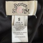 Sweet Storm  Halter Neck Smocking Waist Mini Dress. Black, Size Small Photo 6