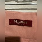 Max Mara  Wool  Wide-Leg Pants in Pink Photo 7