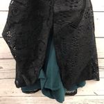 Charlotte Russe  night hunter Green Black trimmed lace skater Dress Size S Small Photo 6