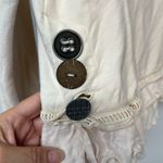 Neon Buddha Womens Ruffle Hem French Terry Top S Ivory Raw Edges Light Academa Photo 2