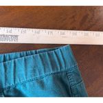 Quacker Factory  Womens 1X Short Green Embellished Denim Jeans‎ Pockets Stretch Photo 4