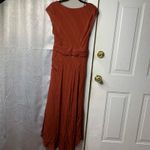 Anthropologie ‎ terra cotta fall midi dress size 10 boho autumn wedding guest Photo 4