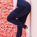 Buffbunny Athena High Rise Full Length Leggings Navy Blue Size Small Photo 0