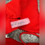 Zaful Ribbed Red Halter Bikini Top Photo 3
