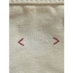 Lands' End Vintage   12x15 Bag White Pink Stiff Canvas USA Made Photo 4