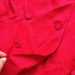 Vintage Johnathan Martin 2 Double Breasted Button Puff Sleeve Blazer Red 14 Photo 1
