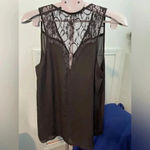 Sophie Rue  size large black‎ lace tank top Bin 11 Photo 2