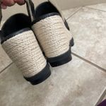 Sorel Wedge Espadrille Platform Sandals Women Size 8 Black Tan Slingback Photo 6