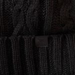 PINK - Victoria's Secret New Pink Victoria Secret Black Knit Beanie with Pom Pom Photo 3