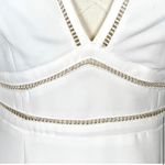 Likely White V neck Dress Photo 4