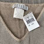 JM Collection JM Studio tan v-neck sweater Photo 2