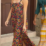 Natural Life  Patti Tie-Front Sunflower Maxi Dress Photo 0