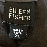 Eileen Fisher  Black Wide-Leg Pull-On Pants Size XL Organic Cotton Knit Photo 2