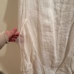 Tempo Paris  LINEN DRESS Size Large White Photo 2