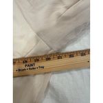 ZARA Ruffle Trim Plunge V-Neck Short Jumpsuit Elastic Waist Cream Women's Large Photo 12