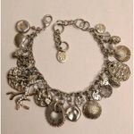 Source Unknown Chunky Sea Shell Coral Pearls Adjustable Charm Bracelet Nautical Beach Coastal Photo 0