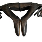 1. State  Metallic Pewter Chunky Block w/ Ankle Straps, Sz 8 Photo 7