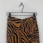 ZARA Brown Tiger Print High Waisted Pants Photo 1