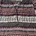 Billabong  Sz XS Take Me Away Dress in Pinot Maroon Boho Longsleeve Paisley Dress Photo 6