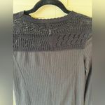 Free People Free‎ People Women’s Boho Black Crochet Knit Sweater Top Size XS Photo 11
