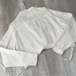 Free People  Top cotton gauze cold springs crop womens White (medium) boho summer Photo 5