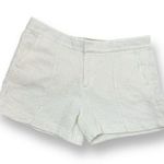 Vince  Cotton Linen White Textured Shorts Photo 0