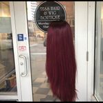 Human hair blende ombré Red Wine Burgundy Wig 2020 Photo 3