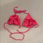 Xhilaration Xhiliration Neon Pink Ruffled Bikini Top Photo 1