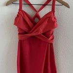 Lululemon Tank Orange Cross Front Shelf Bra 6 Photo 0