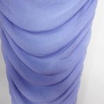 Michael Costello x Revolve India Periwinkle Blue Ruched Strapless Midi Dress Photo 10