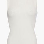 Helmut Lang  Cutout Ribbed Knit Ivory Crean Tank size small Photo 0