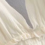 SheIn Cream Self Tie Halter Dress Tan Photo 4