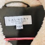 Laundry by Shelli Segal Faux Fur Lined Hooded Quilted Coat Green size XL Photo 13