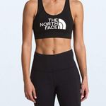 The North Face NWT Sports Bra Black with White Logo Racerback Active, Size Small Photo 2