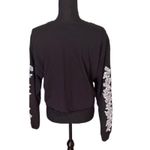 Selena Black Long Sleeve Crop Sweatshirt– Women’s Size L Size L Photo 2