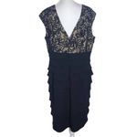 Jessica Howard Black and Nude Cocktail Dress Size 16 Wedding Guest Dress Photo 1